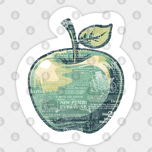 Vintage Apple Health Sticker by Surrealcoin777